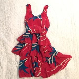 Anthropologie tiered skirt dress