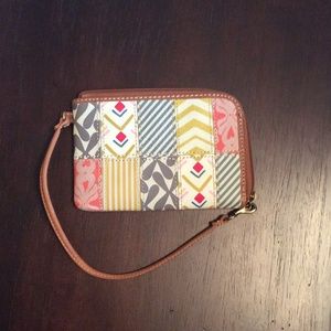 NWOT fossil wristlet wallet