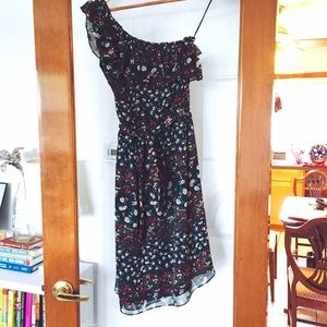 Hazel Floral One-Shouldered Dress