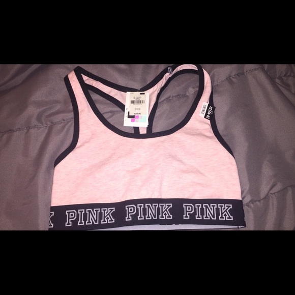 pink VS sport bra