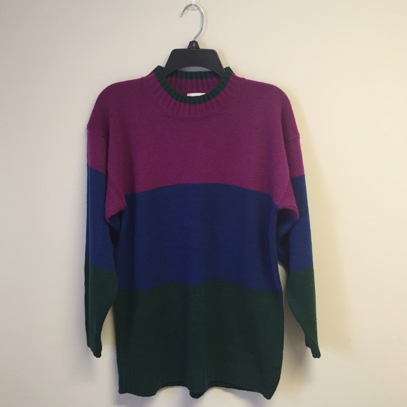 Vintage Sweaters - ❗️FINAL PRICE❗️Colorblock Vintage Sweater! 😍