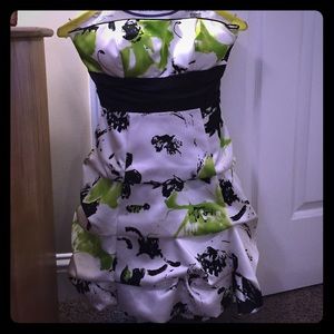 Dillard's Strapless Tea Length Dress