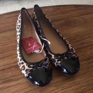 Merona Leopard Madeline Ballet Flats NWT