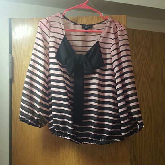 Pink and black striped shirt
