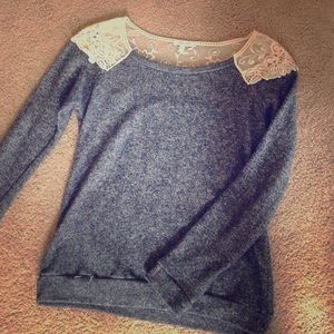 Delia's lacey top sweater