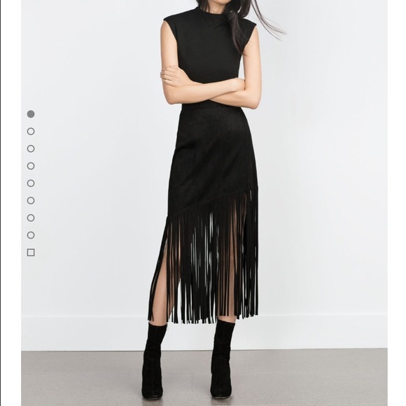 Zara fringed skirt Ref: 2969/257