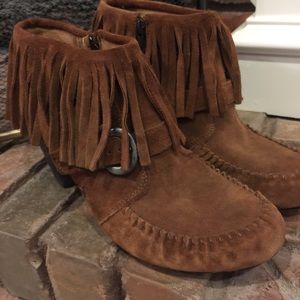 FINAL PRICE Born fringe booties