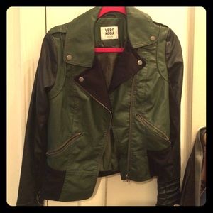 Vero Moda faux leather motorcycle jacket