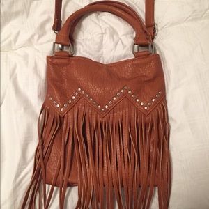 Fringe cross body bag