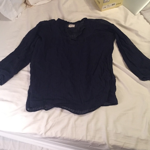 Blue three-quarter top - Picture 1 of 3