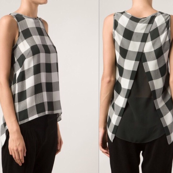 rag & bone Tops - NWOT Rag & Bone | Harper Tartan / Plaid Silk Top