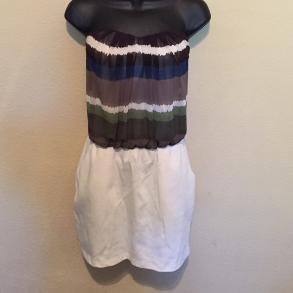 Strapless dress size L elastic waist