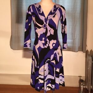 Donna Morgan patterned jersey dress