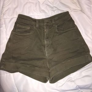 American apparel high waisted shorts