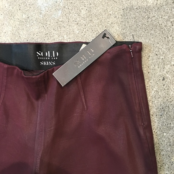 SOLD! DESIGN LAB Wax Coated Skinny Legging - Picture 2 of 4