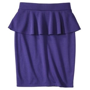 Mossimo Women's Refined Peplum Pencil Skirt - Plum