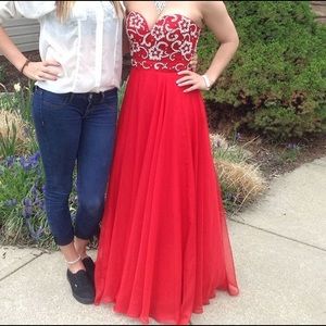 Red prom dress