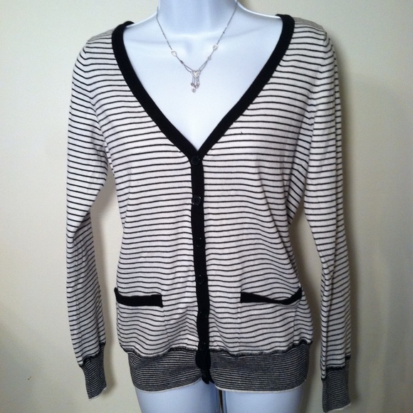 Forever21 Long Striped Cardigan