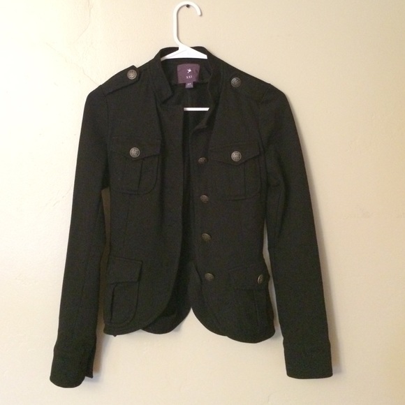 cute Fall/winter black military jacket