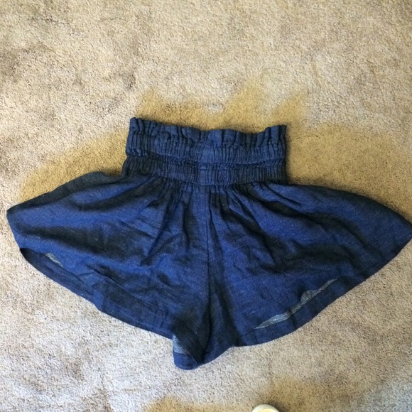H&M high waisted denim colored shorts