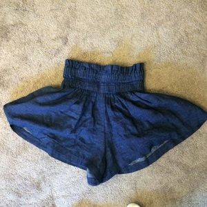 H&M high waisted denim colored shorts
