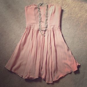 Urban outfitters strapless dress