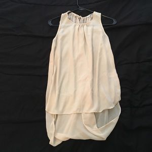 Polyester High-Low Scoop Back blouse