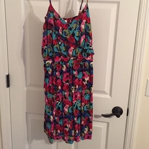 Colorful Floral Print Dress