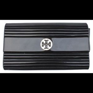 Tory Burch black resin clutch- Retail $350