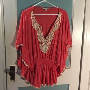 Plus size salmon blouse FINAL MARK DOWN❗️❗️❗️❗️