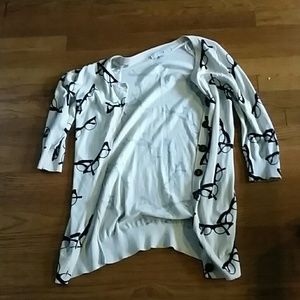 Eccentric fun, cute nerd girl cardigan