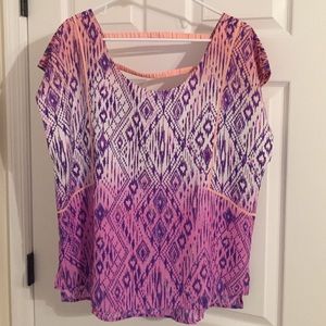 American Eagle tie-dye type top