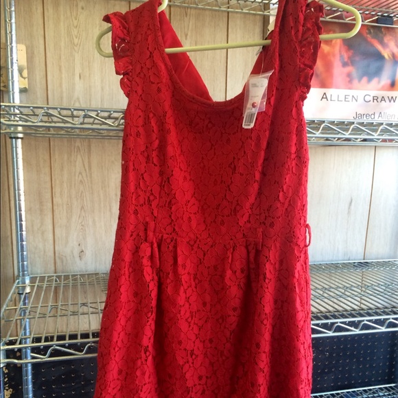 Deep color red dress NWT