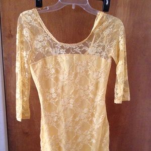 Yellow dress divided by h&m size 6