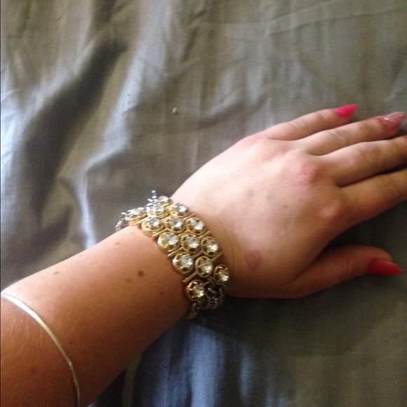 Juicy couture bracelet with chains and crystals