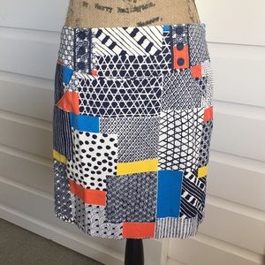 Anthropologie Multipattern Corduroy Skirt