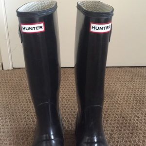 Original High Gloss Hunter Rain Boot (Size 7)