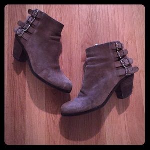 Grey Sam Edelman suede booties