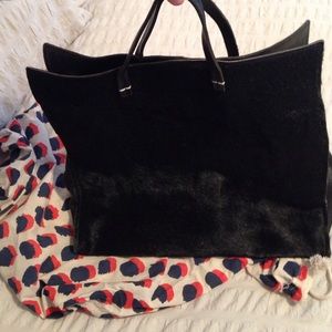 Gorgeous calf hair simple tote