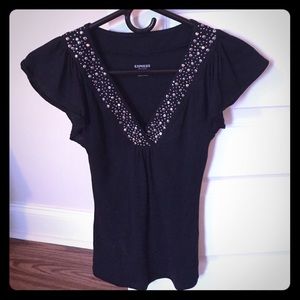Black express tee