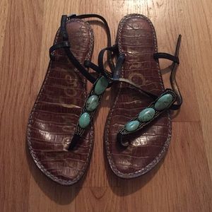 Sam Edelman Gigi turquoise stone sandals