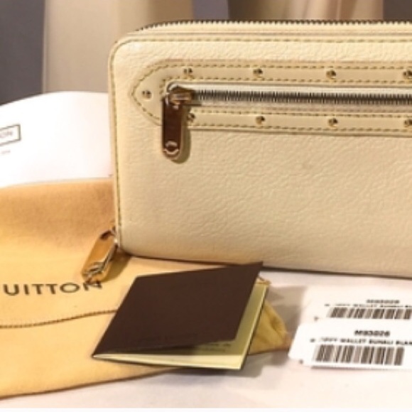 SOLD SOLD Louis Vuitton Suhali Cream Zippy Wallet - Picture 4 of 4