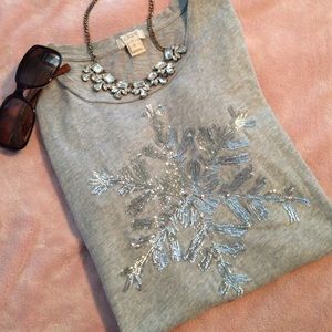 J. Crew embellished shirt