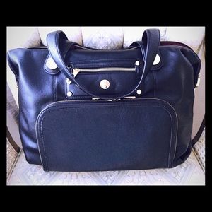 Knomo London black leather 'Lola' tote- Almost New