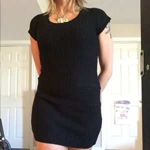 sweater dress in brown *** not available**