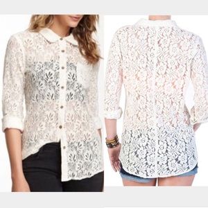 NWOT Volcom "Not so classic" Lace Long Sleeve. M