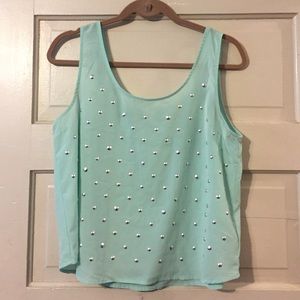 Light teal top