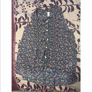 Floral tank blouse