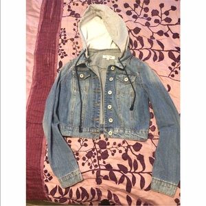 Hoodie jean jacket