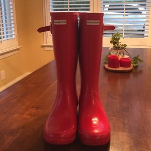 Red Hunter Rain Boots